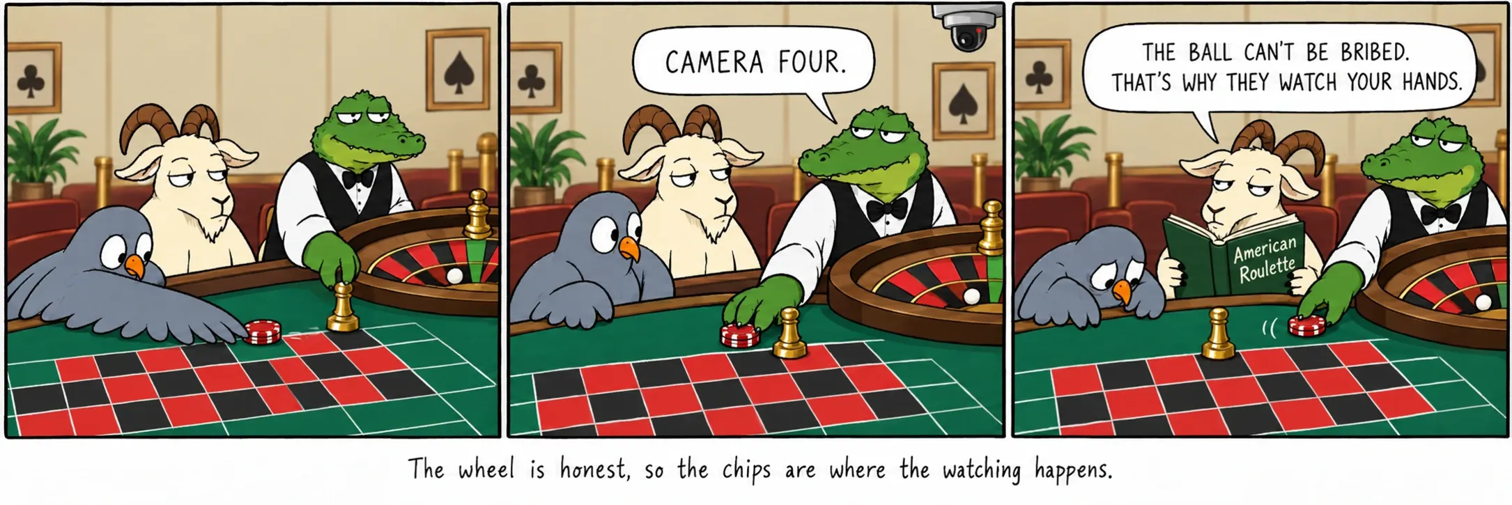 A kerék tisztességes, ezért a zsetonokat figyelik.